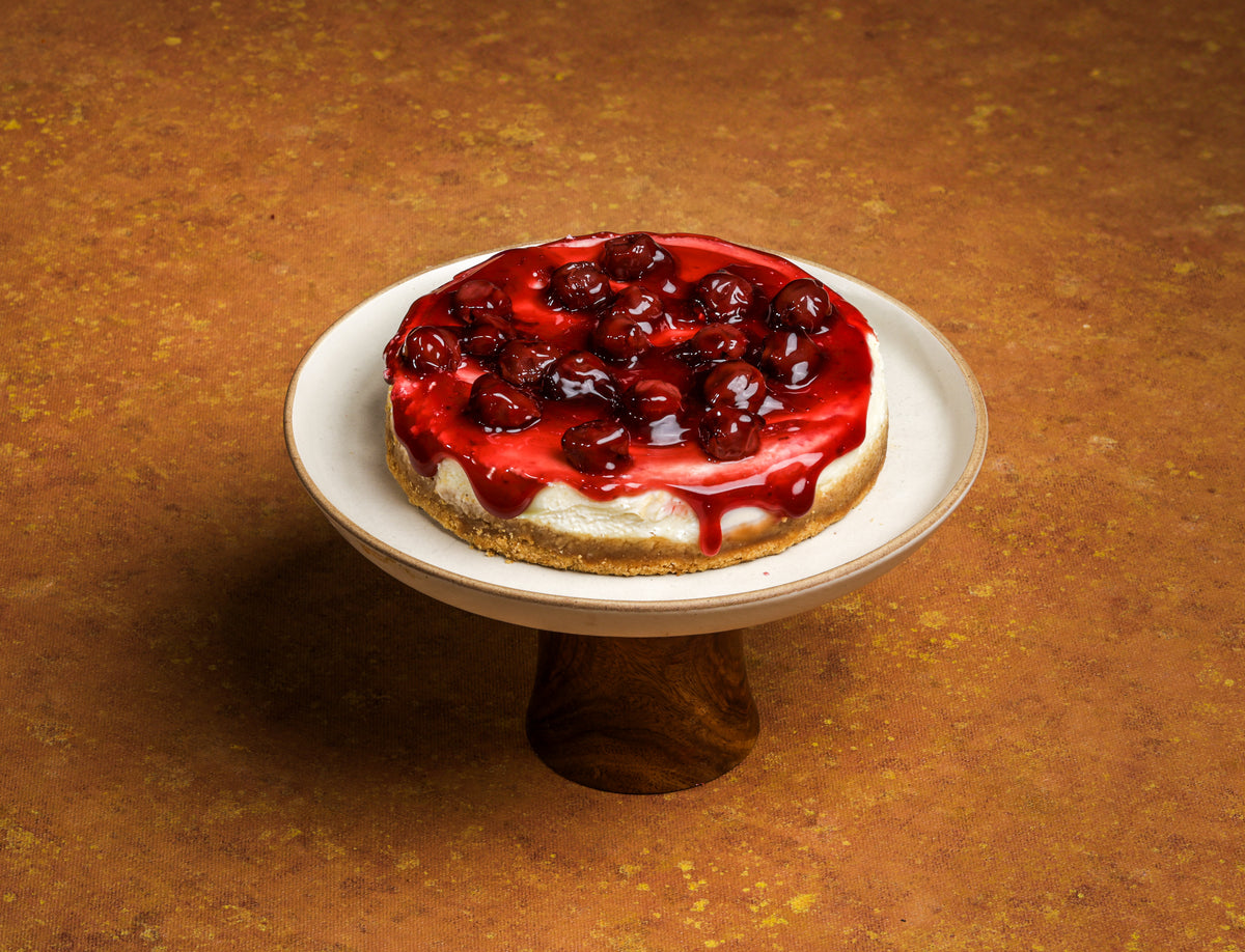 Dark Cherry Baked Cheesecake