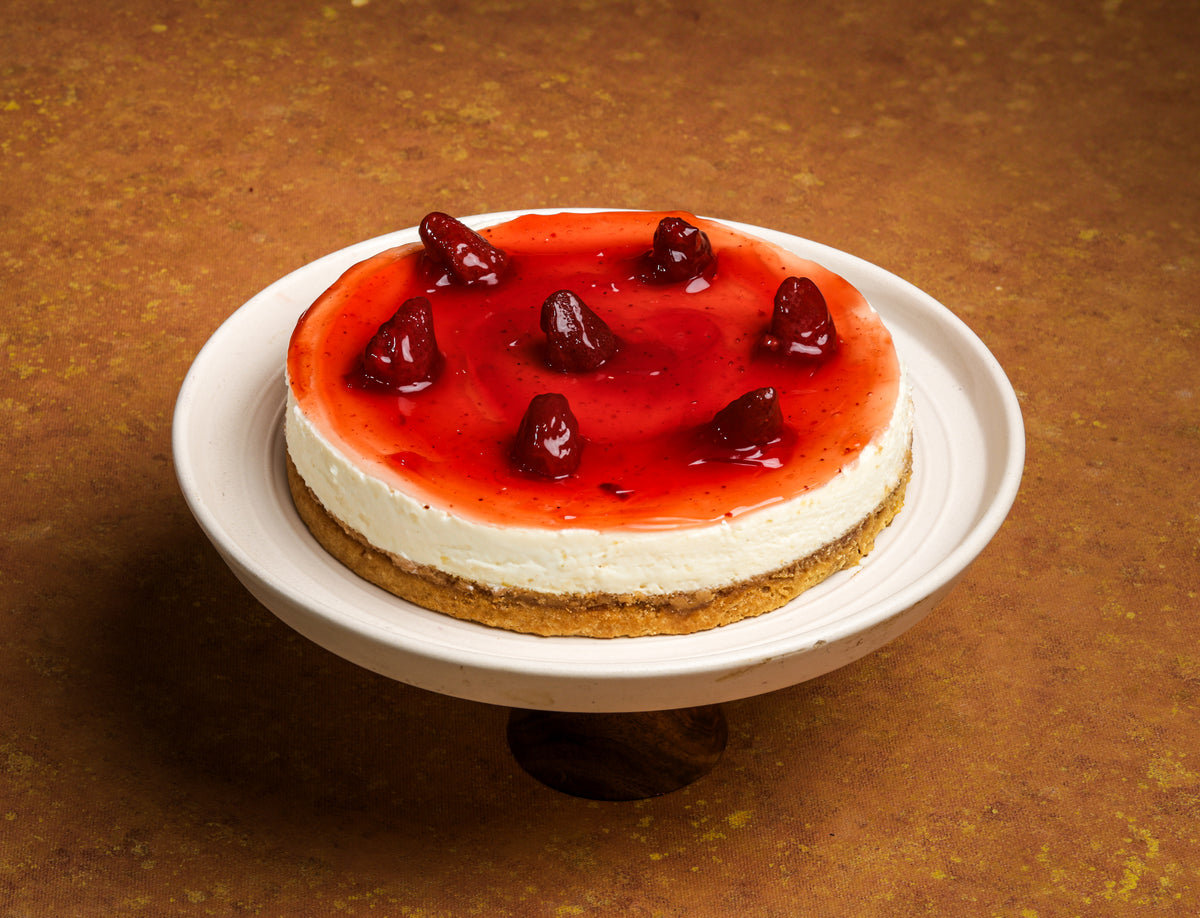 Strawberry Baked Cheesecake